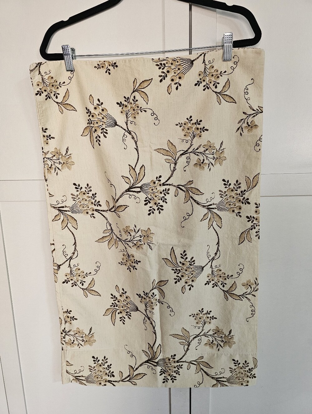 Ralph Lauren Plage D’or Floral Pillowcase Pair 100% Cotton Beige Brown 19x30